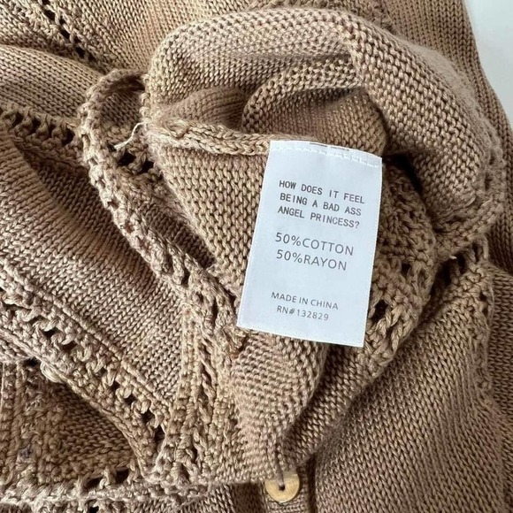 LPA Knit Dress Crotched Midi Semi Sheer Tan‎ Nude Size S - Picture 9 of 13